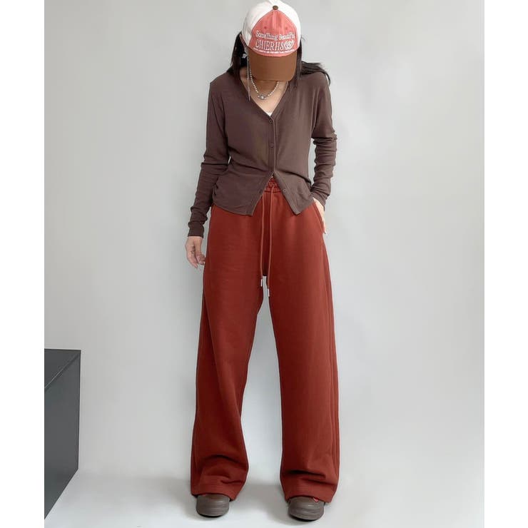 裏起毛ワイドレッグスウェットパンツ【AW】 | aimoha  | 詳細画像5 