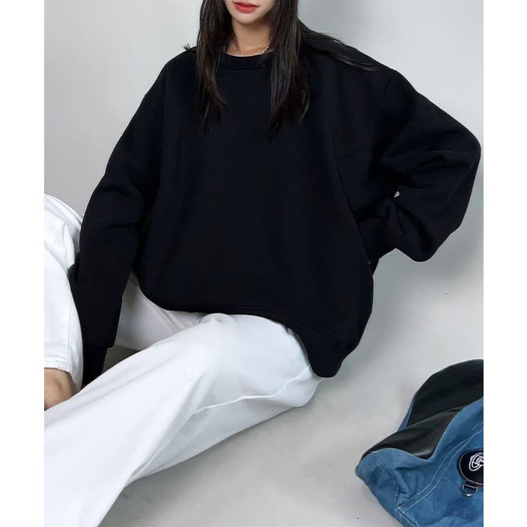 ブラック | 裏起毛スウェット【AW】 | aimoha 