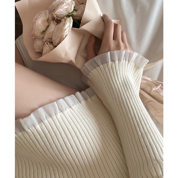 シアーニットミニワンピース Jasmine Grandiflorum | aimoha  | 詳細画像8 