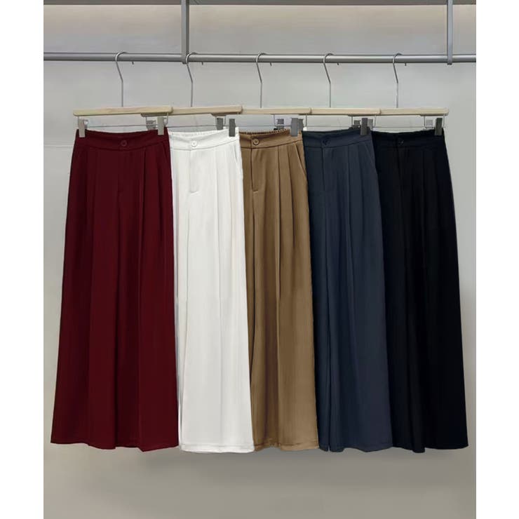 ストレート タック ワイドパンツ | aimoha  | 詳細画像15 