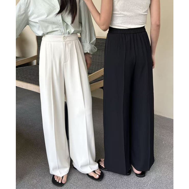 ストレート タック ワイドパンツ | aimoha  | 詳細画像12 