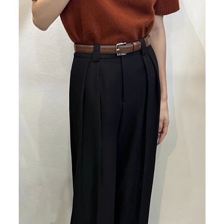 ストレート ダブルタック ワイドパンツ | aimoha  | 詳細画像7 