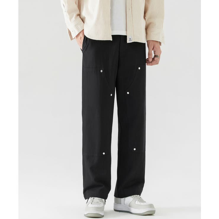 スタッズデザイン ダブルニーワークパンツ Studded | aimoha  | 詳細画像12 