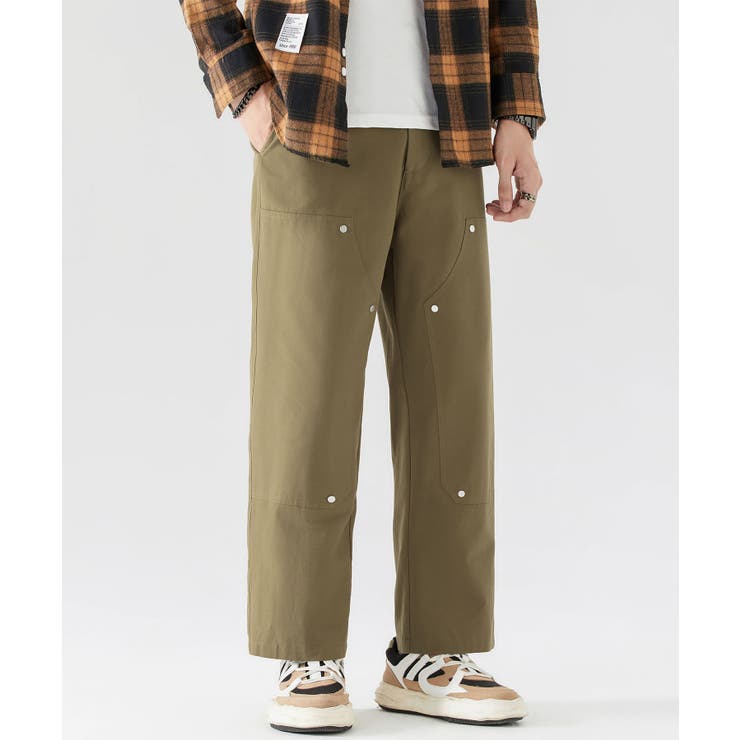 スタッズデザイン ダブルニーワークパンツ Studded | aimoha  | 詳細画像8 