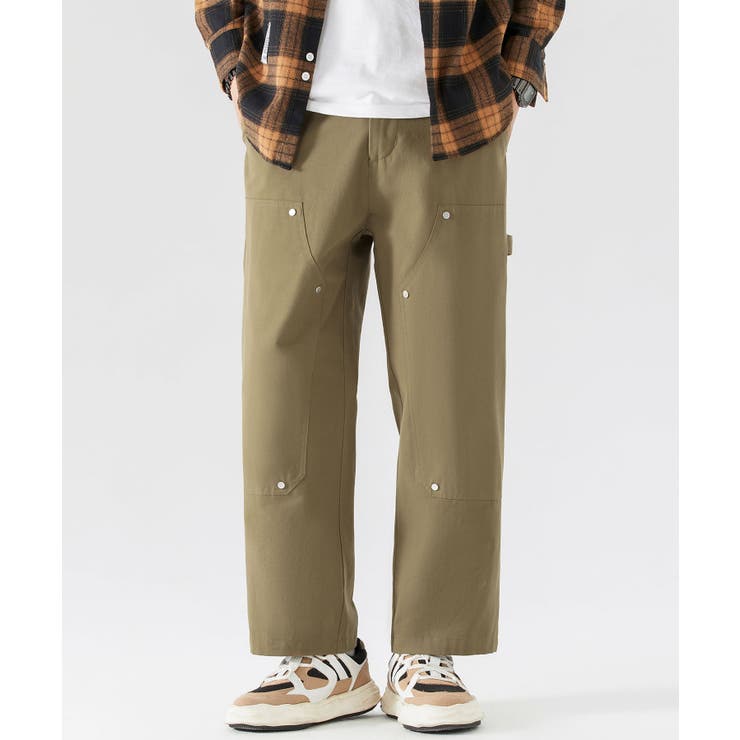 スタッズデザイン ダブルニーワークパンツ Studded | aimoha  | 詳細画像9 