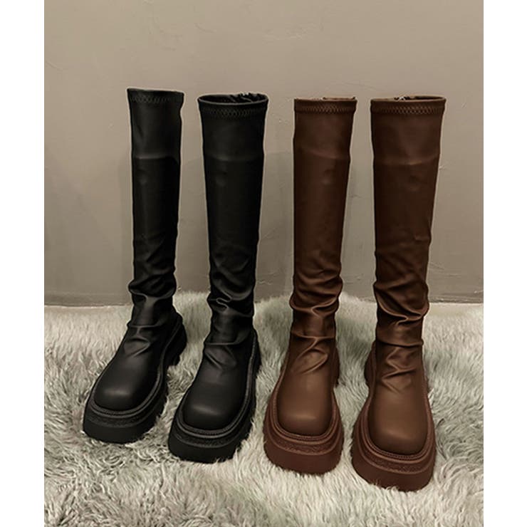 厚底ロングブーツ | aimoha  | 詳細画像2 