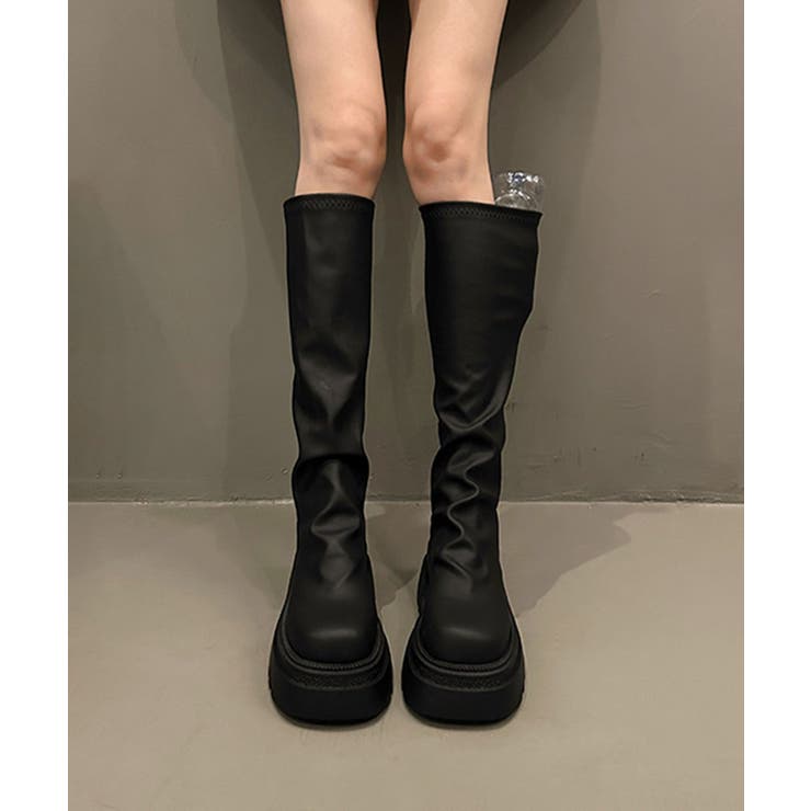 厚底ロングブーツ | aimoha  | 詳細画像3 