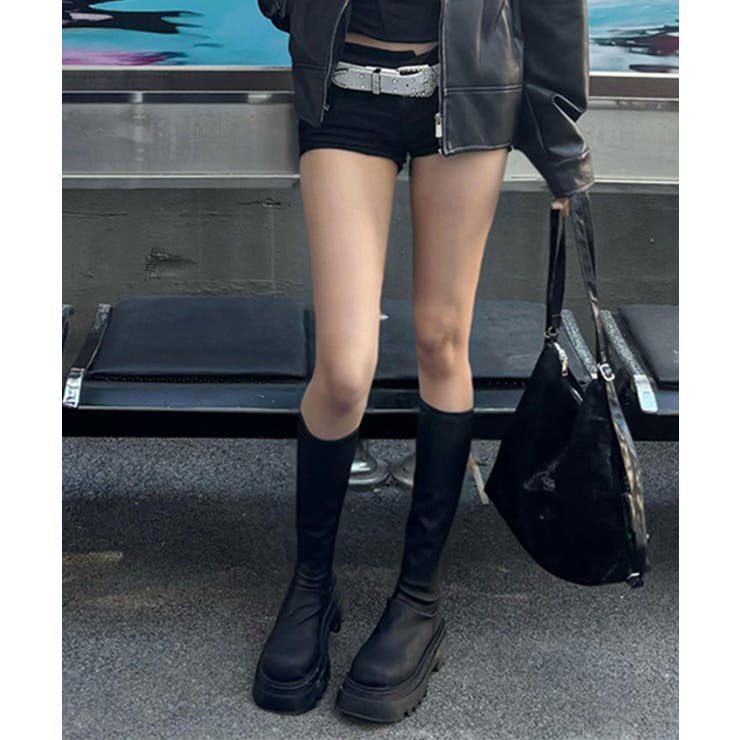 厚底ロングブーツ | aimoha  | 詳細画像7 