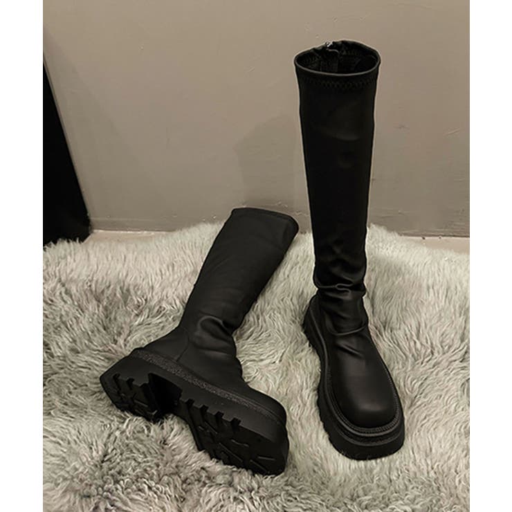 厚底ロングブーツ | aimoha  | 詳細画像11 