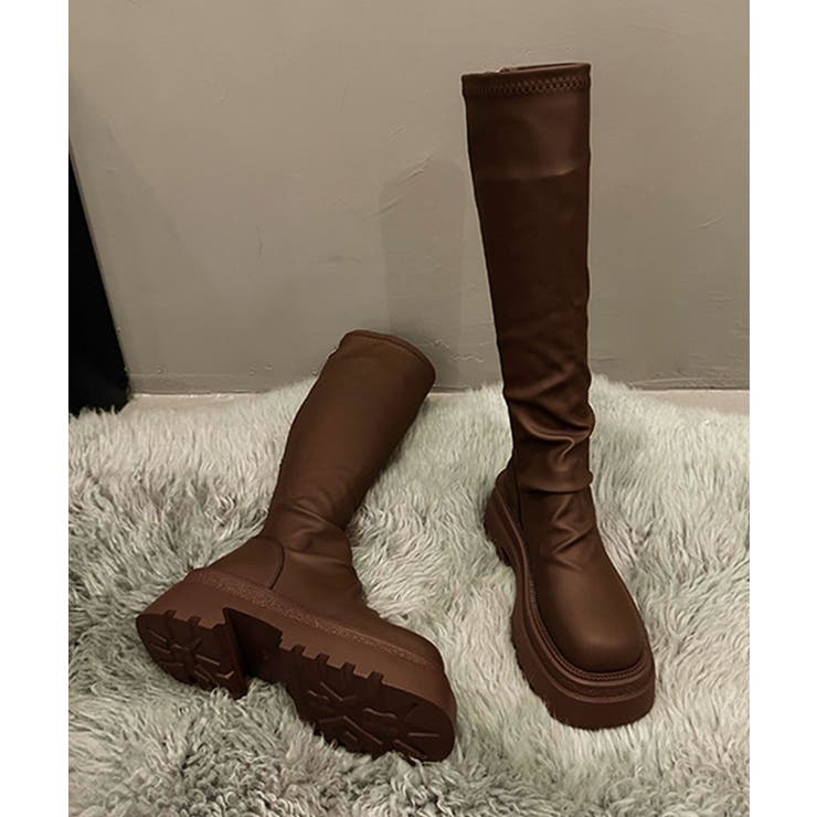 厚底ロングブーツ | aimoha  | 詳細画像12 