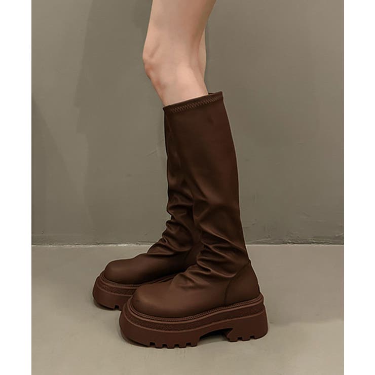 厚底ロングブーツ | aimoha  | 詳細画像8 