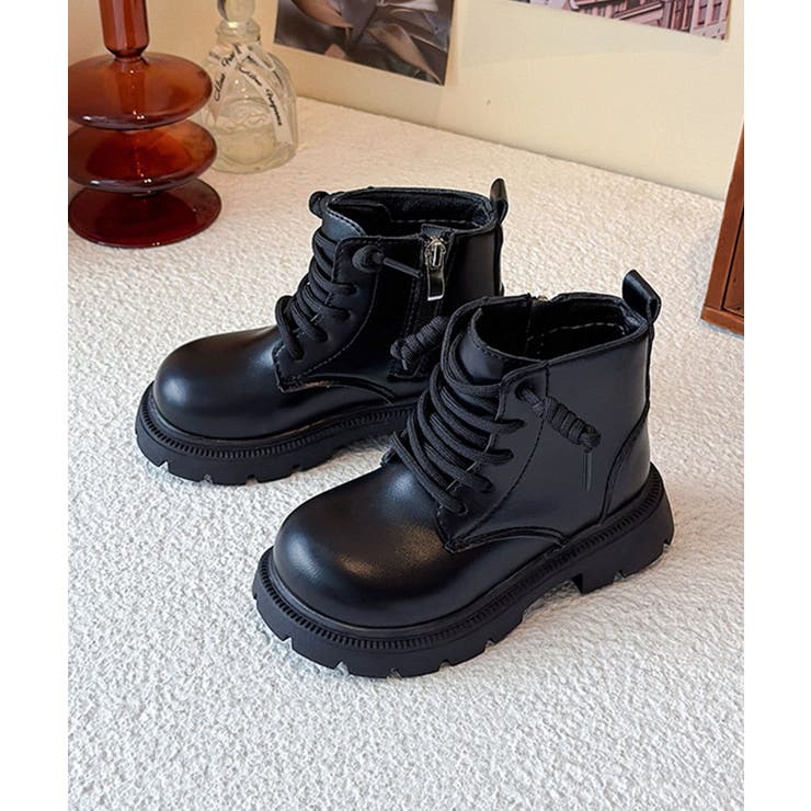 ブラック | レースアップブーツ | aimoha 