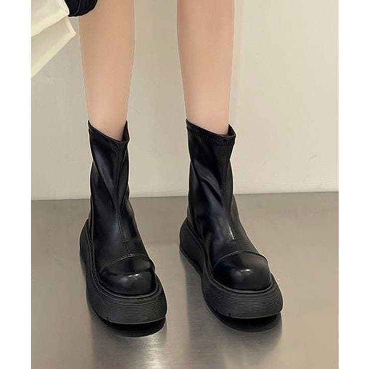 厚底ショートブーツ | aimoha  | 詳細画像5 