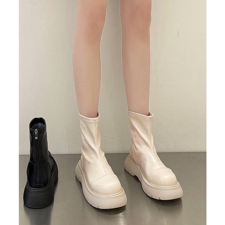 厚底ショートブーツ | aimoha  | 詳細画像12 