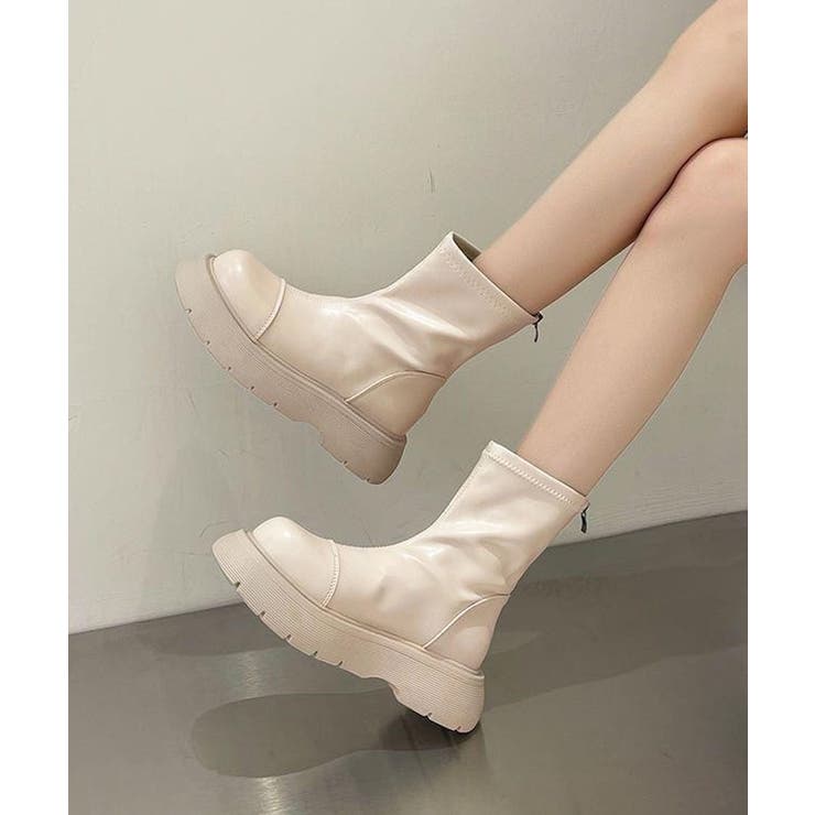 厚底ショートブーツ | aimoha  | 詳細画像11 