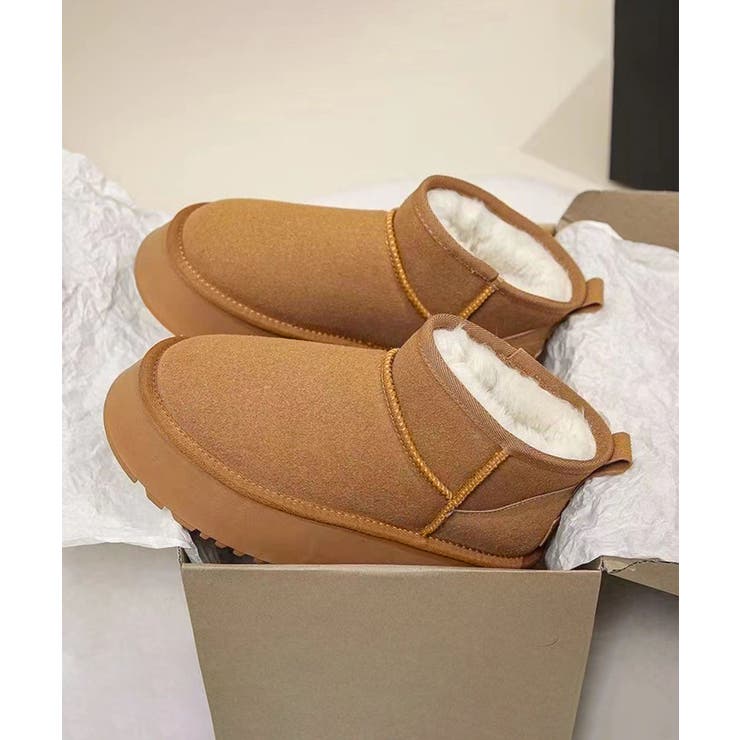 ショート厚底ムートンブーツ | aimoha  | 詳細画像11 