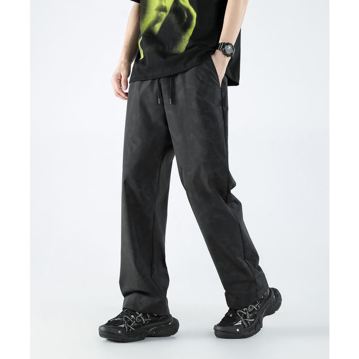 カモフラージュ柄プリントワイドパンツ Camouflage print | aimoha men | 詳細画像4 