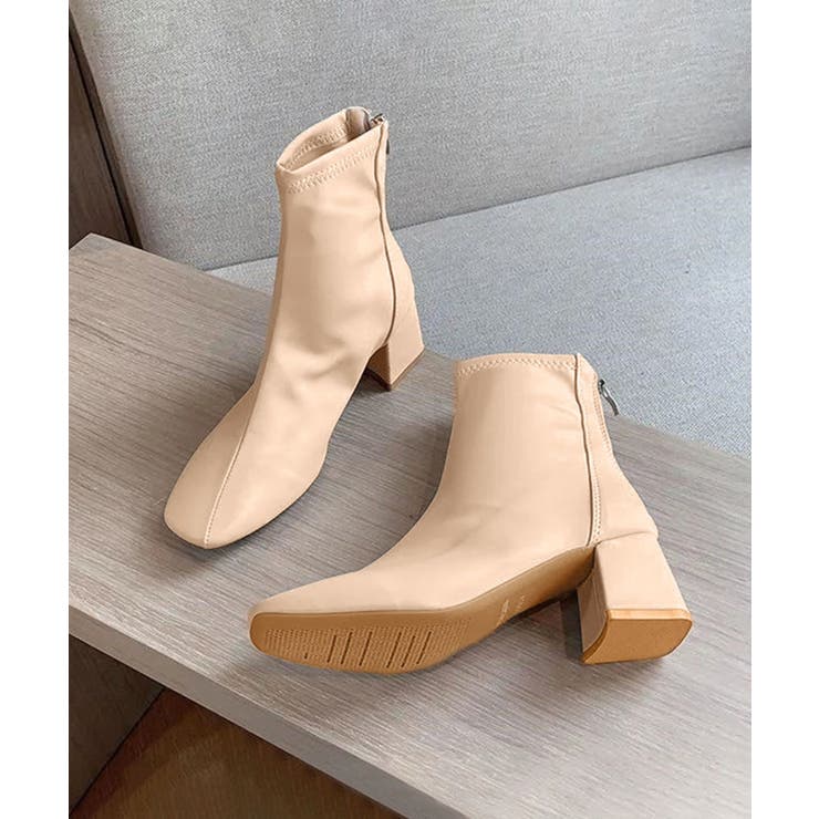 スクエアトゥ ショートブーツ | aimoha  | 詳細画像12 