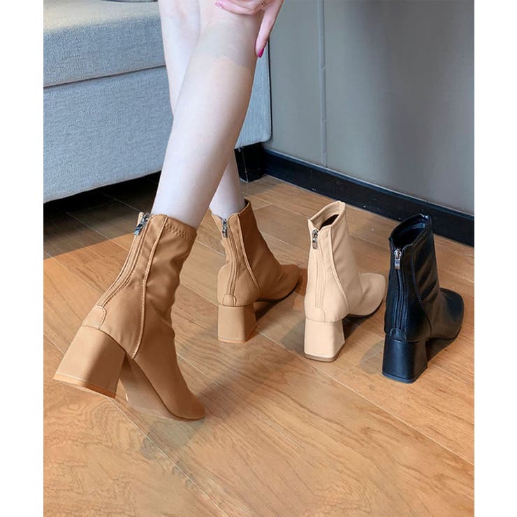 スクエアトゥ ショートブーツ | aimoha  | 詳細画像13 