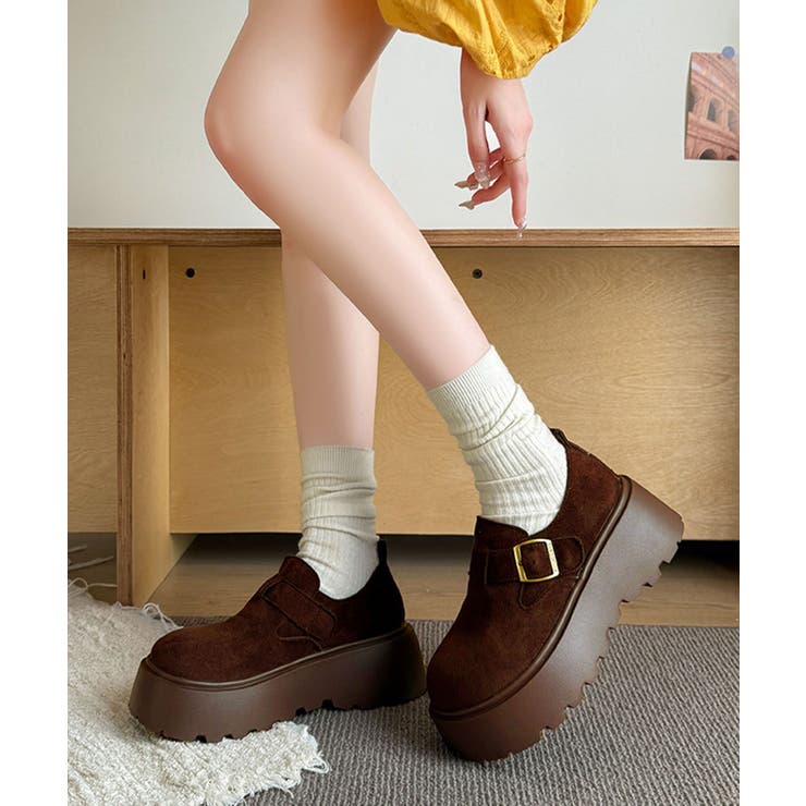 スエード調6cm厚底シューズ | aimoha  | 詳細画像11 