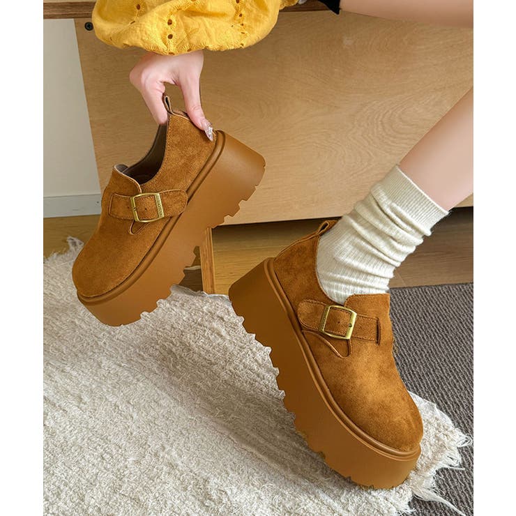 スエード調6cm厚底シューズ | aimoha  | 詳細画像3 