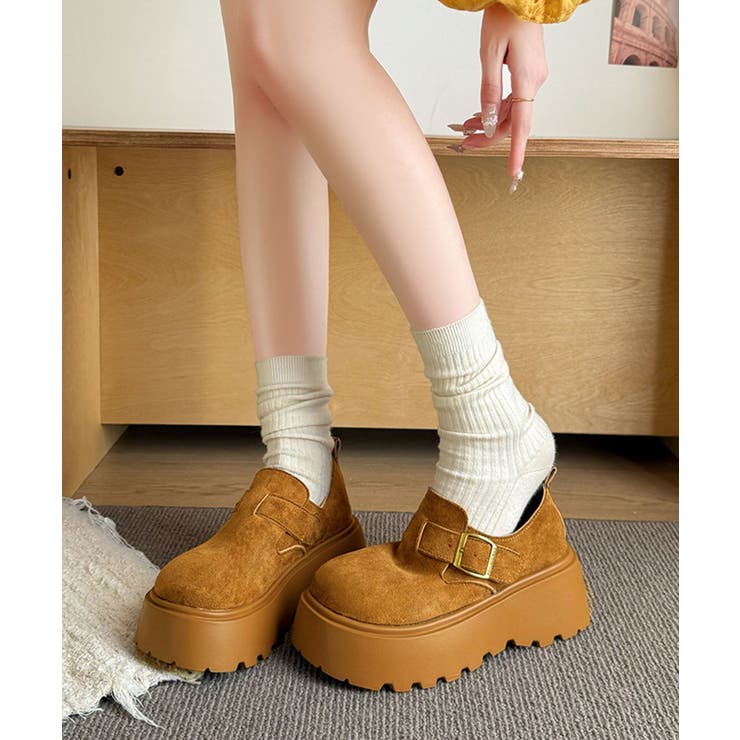 スエード調6cm厚底シューズ | aimoha  | 詳細画像4 