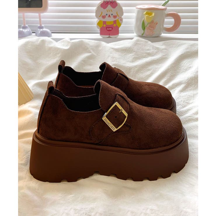 スエード調6cm厚底シューズ | aimoha  | 詳細画像14 