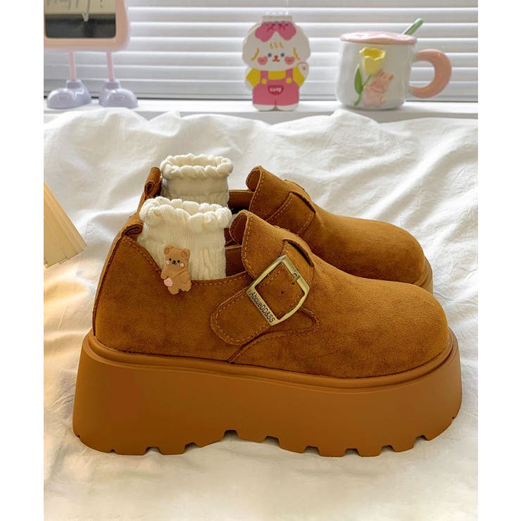 スエード調6cm厚底シューズ | aimoha  | 詳細画像5 