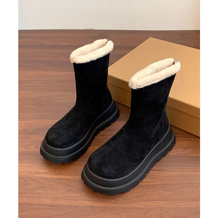 厚底ショートムートンブーツ | aimoha  | 詳細画像13 