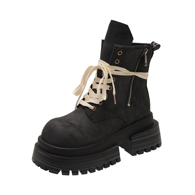 厚底シューレースブーツ | aimoha  | 詳細画像15 