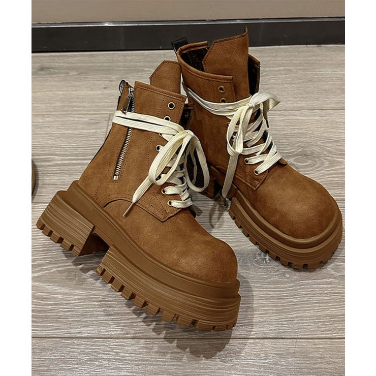 厚底シューレースブーツ | aimoha  | 詳細画像9 