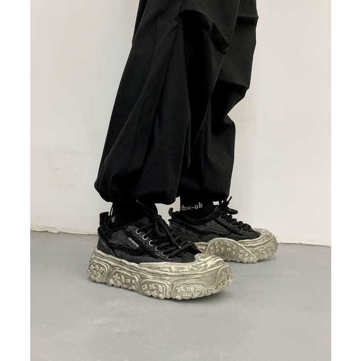 デニム厚底スニーカー/Denim platform sneakers | aimoha  | 詳細画像12 