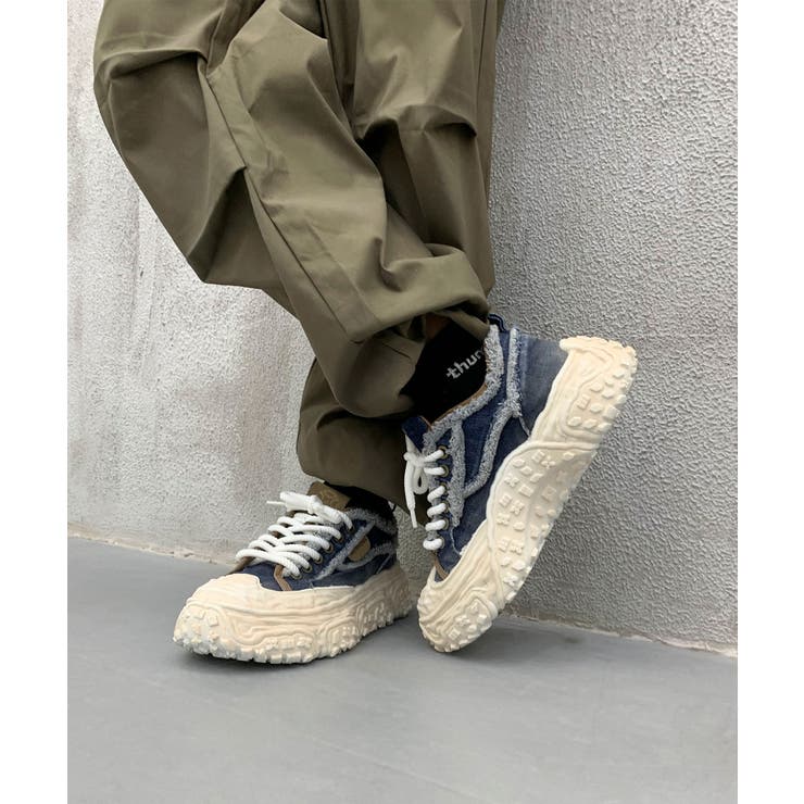 デニム厚底スニーカー/Denim platform sneakers | aimoha  | 詳細画像5 