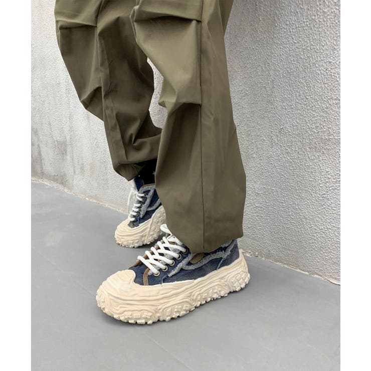 デニム厚底スニーカー/Denim platform sneakers | aimoha  | 詳細画像2 