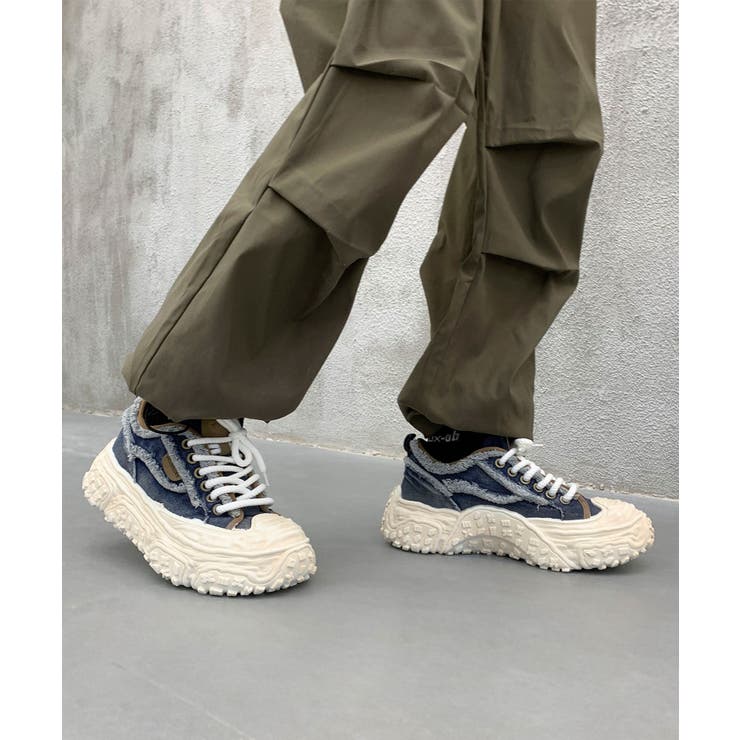 デニム厚底スニーカー/Denim platform sneakers | aimoha  | 詳細画像7 