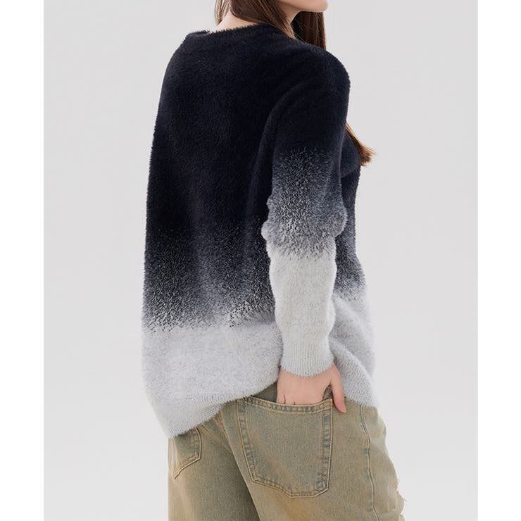 クルーネックニット/crew neck knit | aimoha  | 詳細画像3 