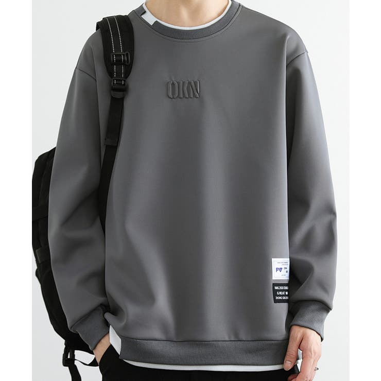 レイヤード風ボンディングクルースウェット Layered style | aimoha  | 詳細画像7 