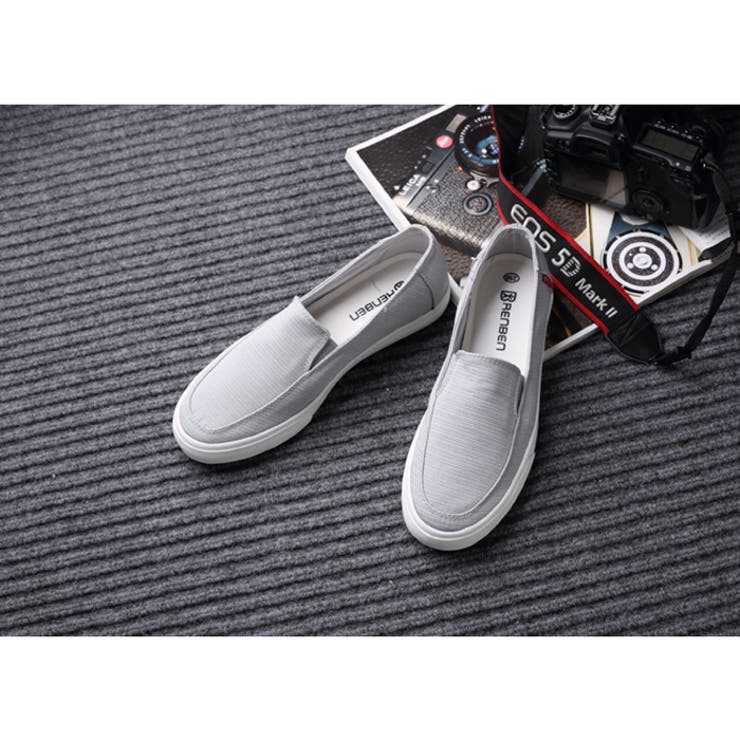 ドビーボーダースリッポン スニーカー メンズ | aimoha  | 詳細画像3 