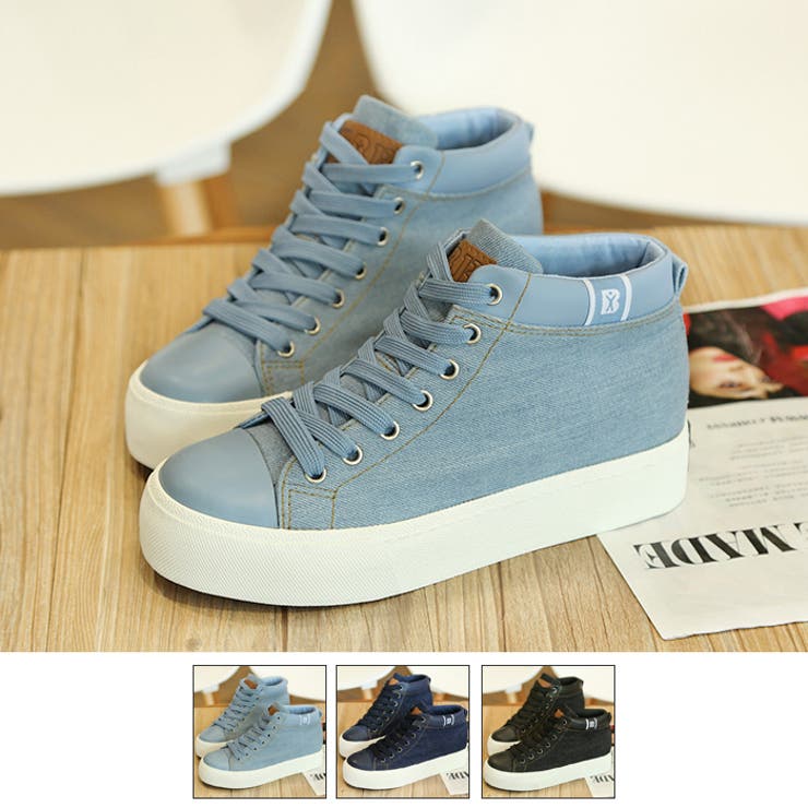 厚底ハイカットデニムスニーカー スニーカー レディース 靴 シューズ 秋冬 秋 品番 Xt Aimoha アイモハ のレディースファッション通販 Shoplist ショップリスト 厚底ハイカットデニムスニーカー スニーカー レディース 靴 シューズ 秋冬 秋 品番 Xt Aimoha アイモハ のレディースファッション通販 Shoplist ショップリスト