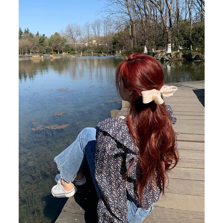 美脚フレアデニムパンツ 韓国ファッション ハイウエスト | aimoha  | 詳細画像2 