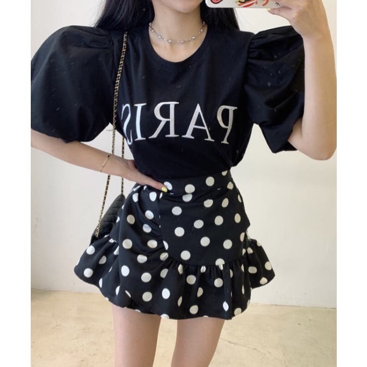 21新作parisロゴプリントフレンチガーリーtシャツ トップス 品番 Xt Aimoha アイモハ のレディースファッション 通販 Shoplist ショップリスト