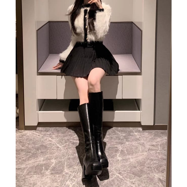 【HOOK】for girls ベルトリボン付きプリーツスカート | HOOK | 詳細画像8 