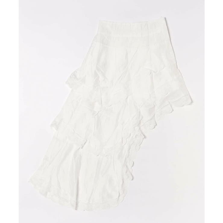 アシンメトリーティアードスカート | HOOK | 詳細画像8 