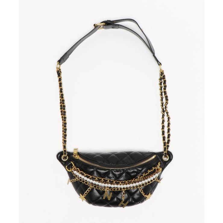 キラキラチェーンキルティングウエストポーチ | aimoha  | 詳細画像2 