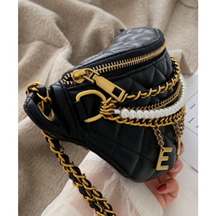 キラキラチェーンキルティングウエストポーチ | aimoha  | 詳細画像4 