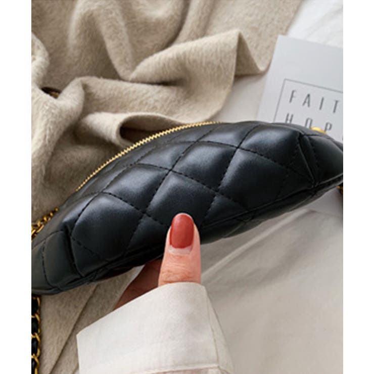 キラキラチェーンキルティングウエストポーチ | aimoha  | 詳細画像5 