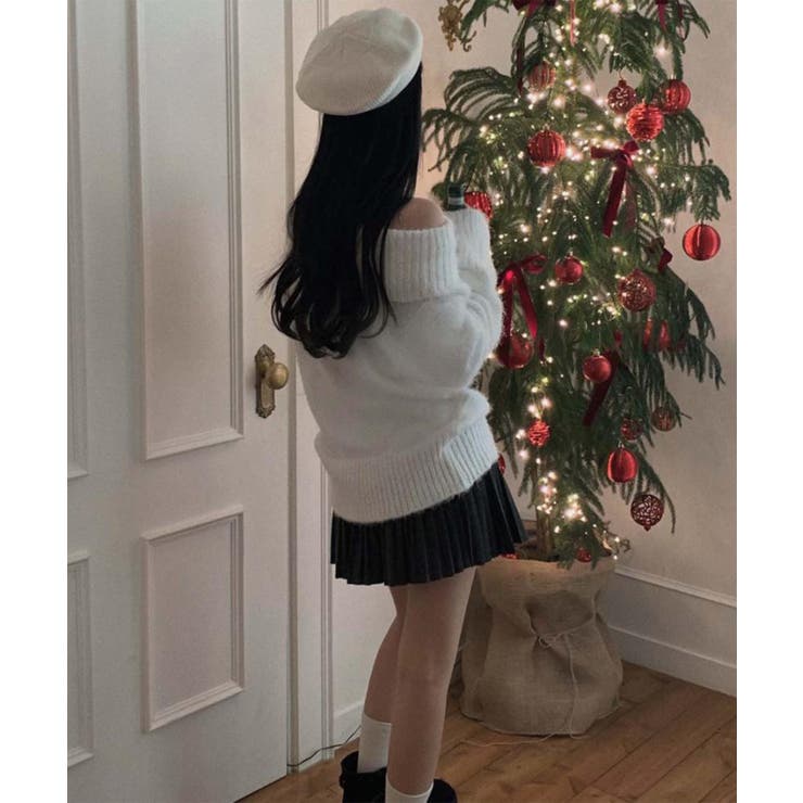 【Jasmine】オフショルダーニットプルオーバー | aimoha  | 詳細画像6 