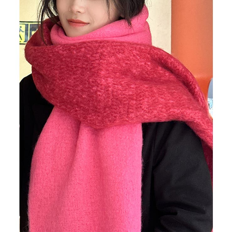 【Jasmine】グラデーションカラーボリュームマフラー | aimoha  | 詳細画像2 