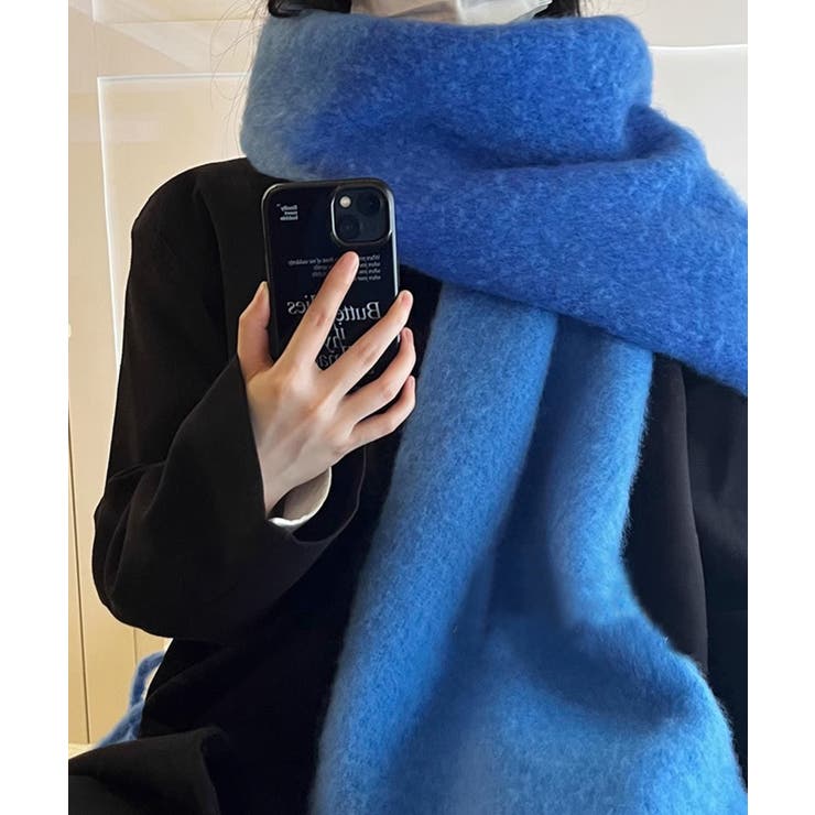 【Jasmine】グラデーションカラーボリュームマフラー | aimoha  | 詳細画像5 