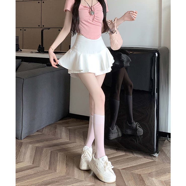 ウエスト切り替えフレアミニスカート Jasmine Grandiflorum | aimoha  | 詳細画像17 